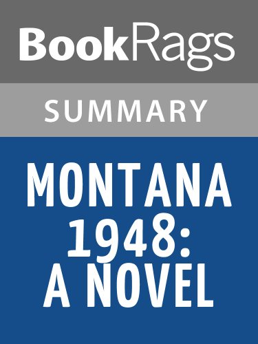 Amazon Com Summary Study Guide Montana 1948 A Novel By Larry Watson Ebook Bookrags Kindle Store
