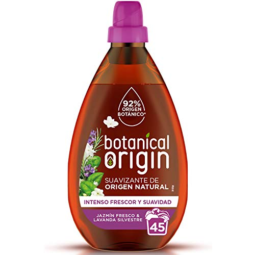 Botanical Origin Suavizante Ecológico para Ropa Fragancia Jazmín Fresco y Lavanda Silvestre, 50 lavados, Embalaje puede variar