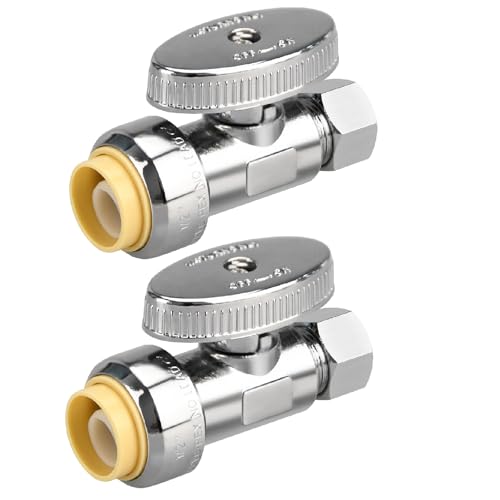 2pcs Stop Valves, 1/2