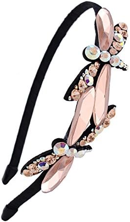 Women Girls Teens Luxury Austrian Diamond Stone Crystal Hair Head Band Hairband Headband (Brown)