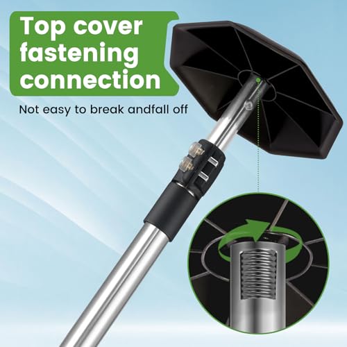 Greeily Golf Club Travel Protector Stick, 33"-60" Golf Travel Bag Support Pole Backup Support Adjustable for Airlines Stiff Arm Club Protector Metal Pole Hard Cover Black (Silver Rod) - image 4