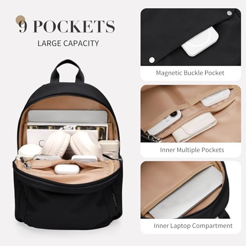 GOLF QUALITY Mały plecak dla kobiet uroczy plecak torebka stylowy plecak na uczelnię do pracy w podróży, 13 Inch