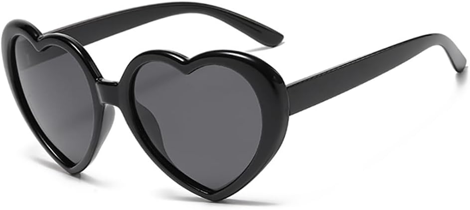 Armear Women Fashion Oversized Heart Shaped Retro Sunglasses Cute Eyewear UV400