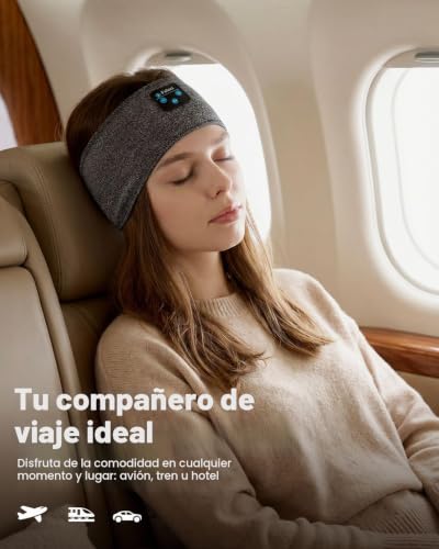 Miniatura 4 de Fulext Auriculares Bluetooth Para Dormir, Diadema Suave, Elástica, Cómoda, Diadema Bluetooth, Para Hombres, Mujeres, Adolescentes, Navidad, Padre, Día De La Madre, Cumpleaños