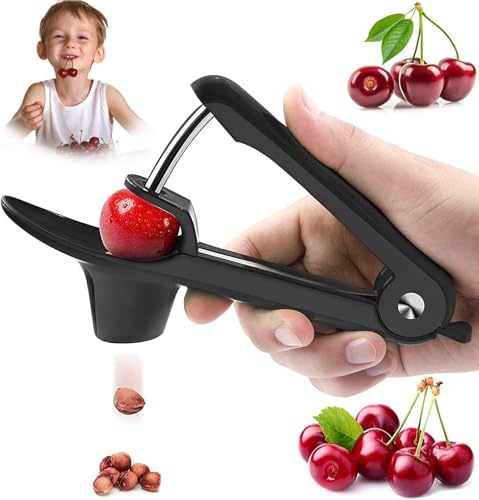 Kirschentkerner,Kirschkernentferner,Pflaumenentkerner Pflaumenentsteiner,Perfekt für Hobbybäcker und Kirschliebhaber,Schneller Kirschentkerner für Obst, Pflaumen, Oliven, Kirschen