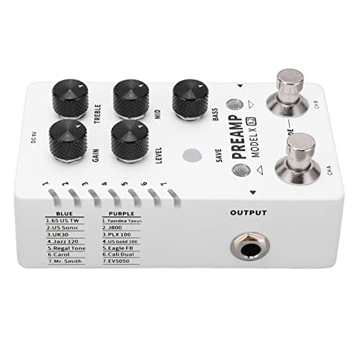 Digital Preamp Effect Pedal, 100‑240V Model Sampling Dc9V Single Block Effector For Software Editing(#4) #TOP18
