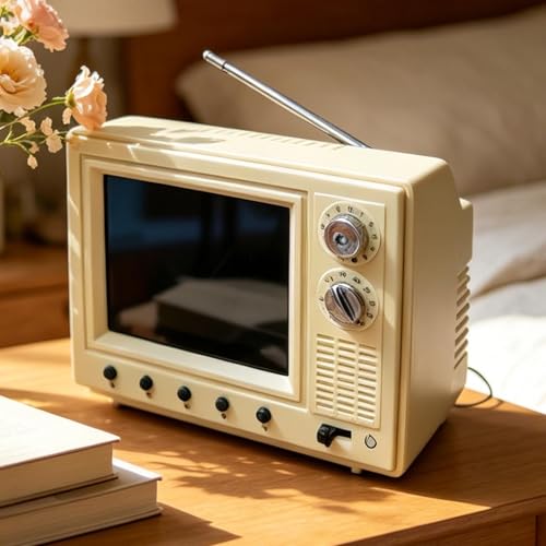 TV pequeña de 720p para decorar espacios reducidos y estanterías 3