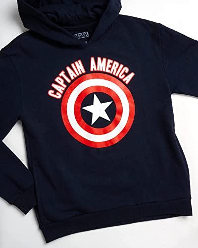 Image of Marvel Toddler Boys Quarter Zip Hoodie Fleece Graphic Pullover Hoodies