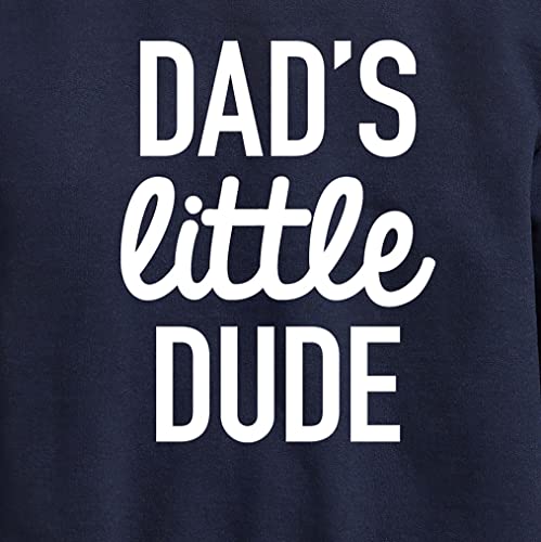 Instant Message - Dad Set Little Dude - Toddler & Youth Crewneck Fleece Sweatshirt3