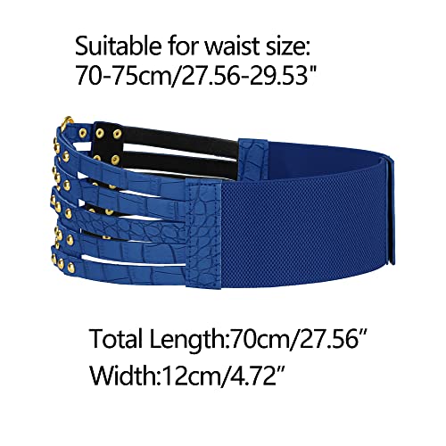 Allegra K Womens Elastic Wide Waist Belt Vintage Stretchy Belts for Dresses4