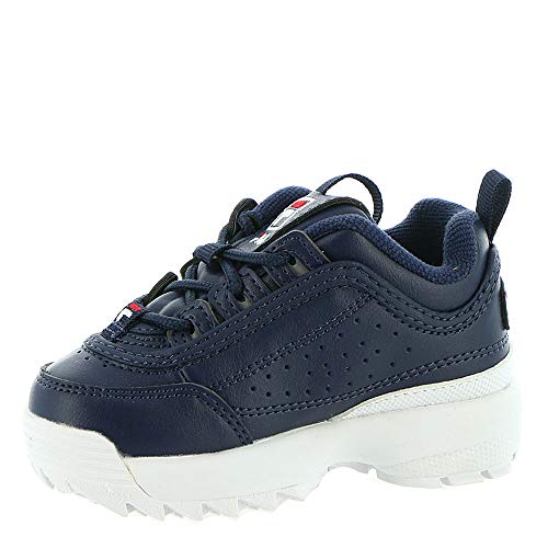 Fila Disrupter II I Boys InfantToddler Sneaker M US Toddler NavyWhiteRed4