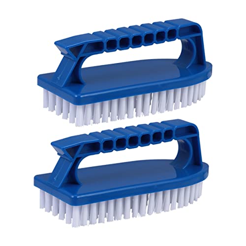 ROMISBABA Pool Wall Cleaning Brush 2pcs Multi Purpose Scrub Brush for Tile Grout Bathroom Kitchen Easy to Use