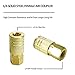 JS Tools 10 Pieces Female Air Coupler Set, 1/4 Inch NPT Thread and Body Size Quick Connect Air Tool, Industrial Grade M-Style Coupler with Brass Finish for Quickly and Safely Disconnect Air Hose