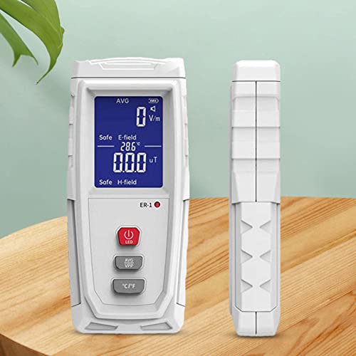 Medidor EMF digital portátil con pantalla LCD recargable miniatura 2