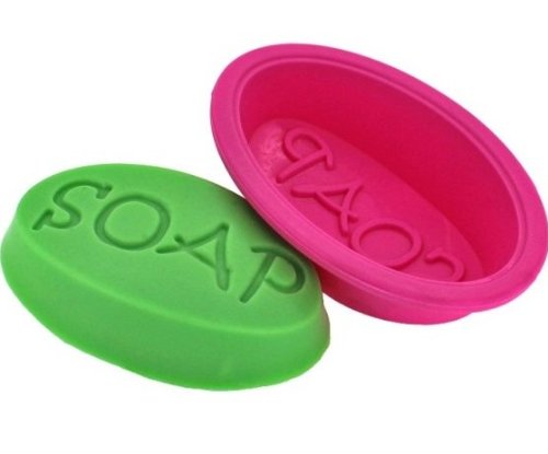 Allforhome Mold soap Oval Silicone Oven Handmade Soap Moulds Candy Making Moulds DIY Chocolate Molds
