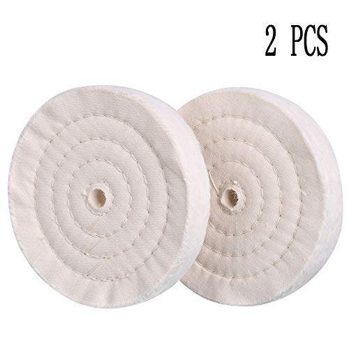 SCOTTCHEN Extra Thick Buffing Polishing Wheel 6 inch (70 Ply) For Bench grinder