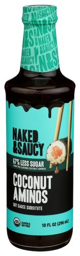 Naked and Saucy Coconut Aminos Less Sugar 10 fl oz (Pack of 6)