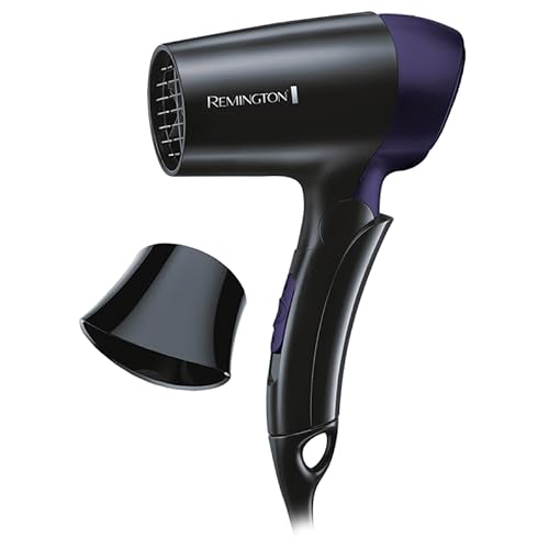 Bild 4 Remington Haartrockner [extrem klein & klappbar] On The Go (1400 W, weltweite Spannungsanpassung 120/220-240V, Stylingdüse, 2 kombinierte Heiz- & Gebläsestufen) Reisehaartrockner D2400