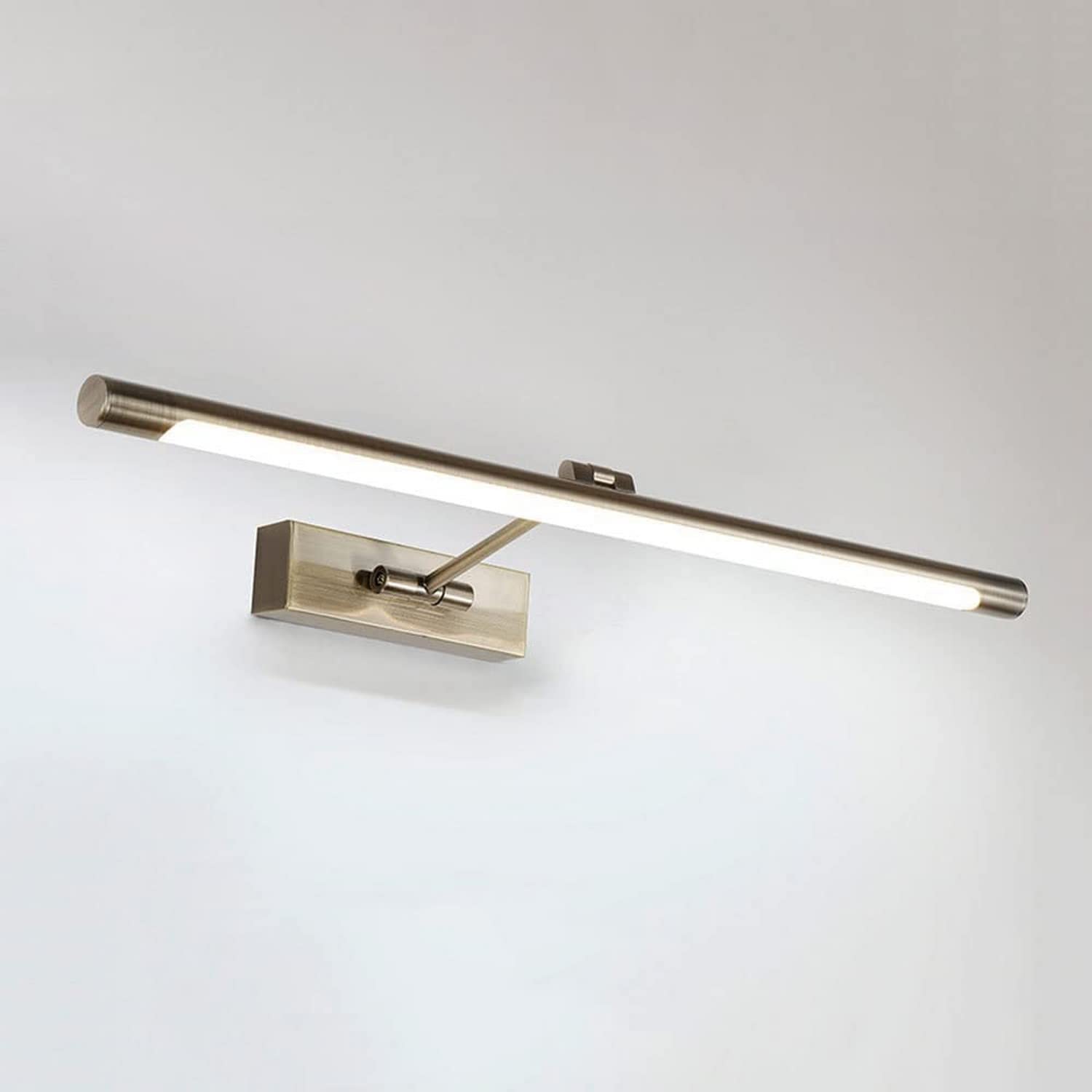 Éclairage mural bronze miroir résistant humidité pour buée salle de bains