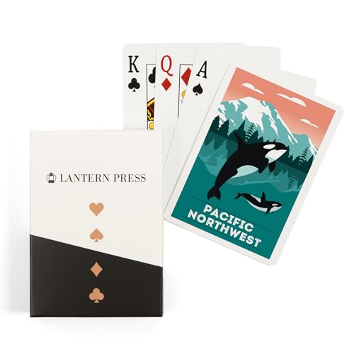 Lantern Press Pacific Northwest naipes poker 52 cartas