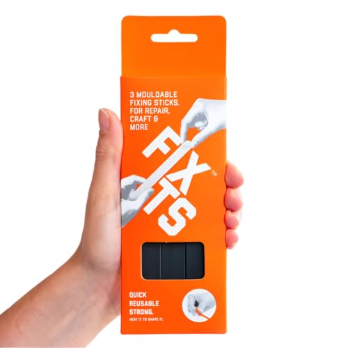 FixIts Mouldable Multi-Purpose Putty Sticks - Heavy Duty - Versatile - Reshape and Reuse - Compostable - Stronger Than Glue - Repairing Crafting Creating - Ideal DIY Tool - Pack of 3 Large 10g
