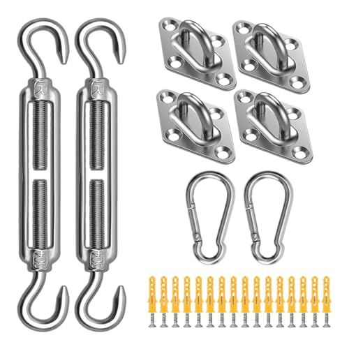 Accesorios para vela - Piezas de repuesto para vela - Kit de hardware para vela retráctil solar para navegación terraza jardín piscina balcón