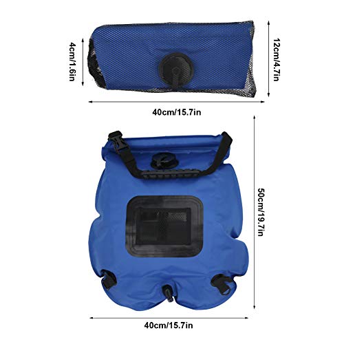 Bolsa de Ducha para Camping, Bolsa de Baño Portátil Solar de 20L con Cabezal de Ducha miniatura 2
