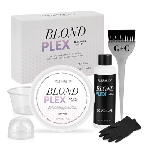 Hair Bar NYC Blond Plex 10X Lightener Set