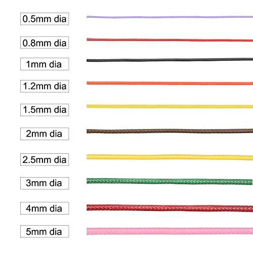 Fil décoratif marron de 5mm et 36m pour la fabrication de bijoux de style bohème - 5