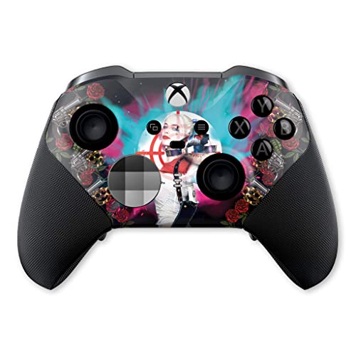 Harly Quinn X-box Elite Controller Series 2 Limited Edition by DreamController Custom Elite Series 2 Controller for X-box One/Series X/S Made with Advanced Hydro-Dip Paint Technology (Not Just a Skin)