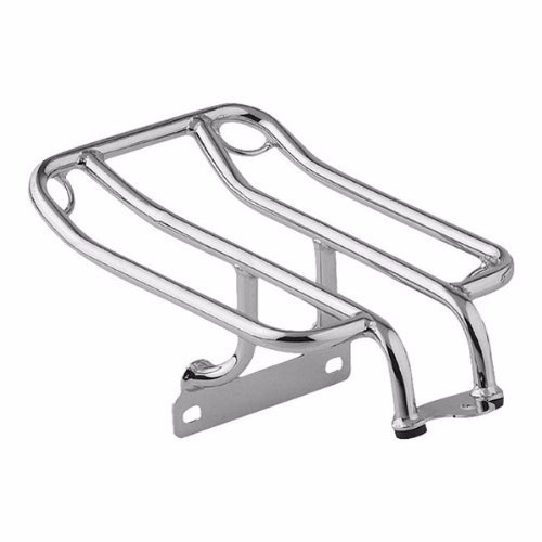 HK GROUP Motorcycle Chrome Steel Rear Fender Rack Plated Luggage Shelf For For H-D Sportster 1100 1000 Roadster 1200 Roadster Nightster 883 Iron SuperLow