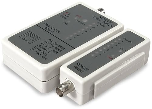 Logilink Kabeltester RJ45 und BNC mit Remote Einheit