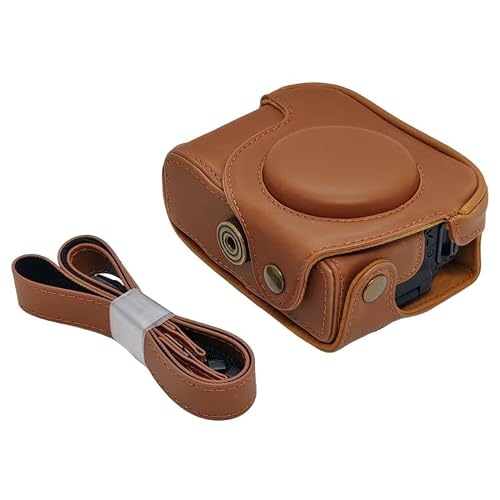 Luminea Retro Leather Full Body Camera Cover Bag with Strap For for Canon PowerShot G10 / G11 / G12 (Brown)