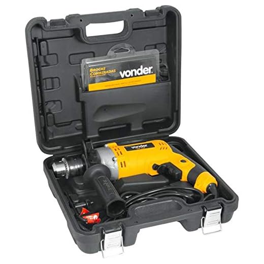 Furadeira de Impacto 1/2" Kit com 9 brocas 127v Fiv709 - Vonder