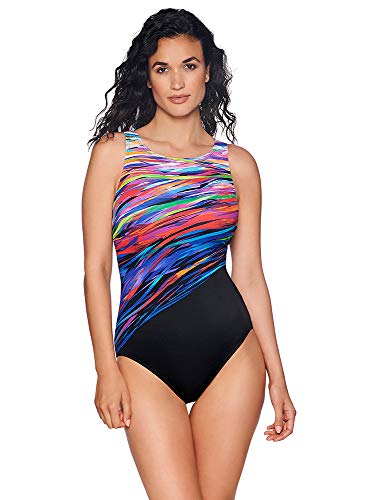 Reebok Lifestyle Swim Women's High Neck One Piece Swimsuit Swimsuit Multi 12