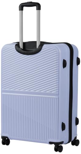 Image of Teakwood Set of 3 8 Wheels Trolley Bag, Hard Cabin with Zipper Closure, Adjustable Push Button & Cross Side Strap, Number Lock System 360 Degree (Set of 3, Lavender)