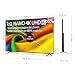 LG 85NU850B6LA - Smart TV Nano 4K UHD NU80 85 Zoll, ohne Reflexionen zu 94 %, WebOS 26 AI, intelligenter Prozessor α7 AI, Prozessor 4K Gen9, HDR10, 4K Super Upscaling, Dolby Digital Plus (85 Zoll)