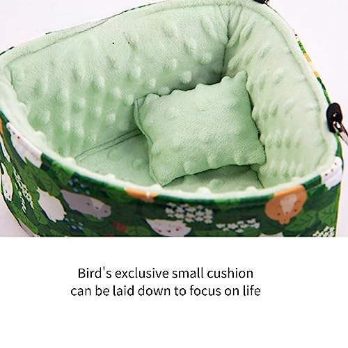 Image of Parrot Cockatiel Warm House Bird Nest Bed Hanging Hammock Birds Sleeping Bed Parrot Hideway Bed Fleece Washable for Parrot Parakeet Cockatiels Budgies Lovebird (Small,Blue)