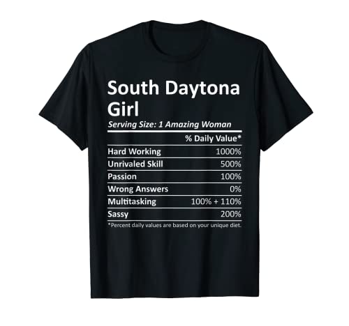 South Daytona Girl FL Florida Funny City Home Roots USA Regalo Camiseta