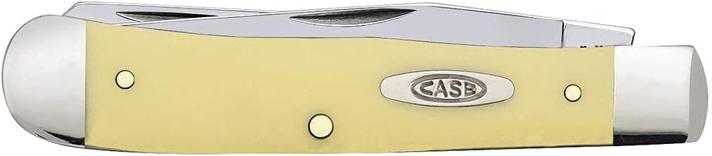 CASE XX WR Pocket Knfie Synthetic Handle with Chrome Vanadium Blades Trapper 4 1/8 inches Closed