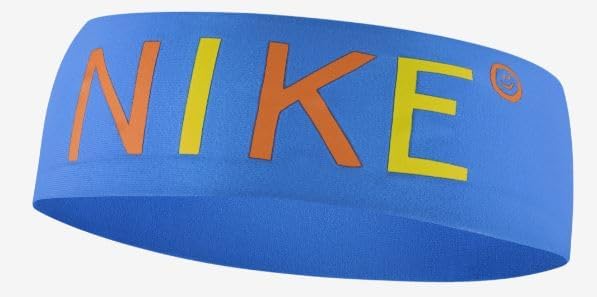 Nike Fury Printed Headband (Light Photo Blue/Yellow Strike/Orange Trance)
