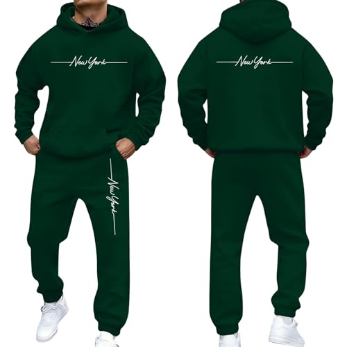 Sweat à capuche et jogging streetwear homme ensemble deux pièces en molleton doux