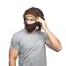 Jenny Shop Beard Wig Hats Handmade Knit Warm Winter Caps Men Women Kid, Brown