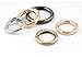 Bobeey 8pcs Light Gold Spring O Ring,Round Carabiner Snap Clip Trigger Spring Keyring Buckle,O Ring for Bags,Purses BBC3 (3/4''(1.9cm), Light Gold)…