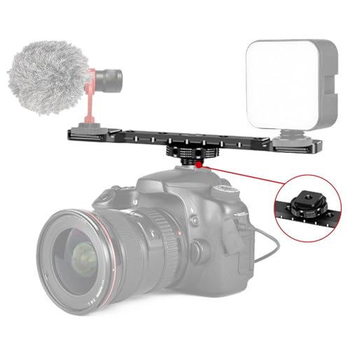 Image of Cold Shoe Mount Adapter Extension Rod Bracket Stand for Camera Vlog Video Light Hot Shoe Plate Mount Photography Equipment Accessory