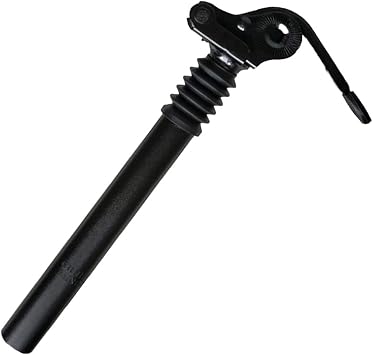 Bicycle Flip Seat Post Shock Absorber. 25.4mm/27.2mm/31.8mm/28.6mm, Lightweight Aluminum Shock Absorber Seatpost Suitable ForMountain Bikes And Road Bicycle Color Black 25.4 * 300mm