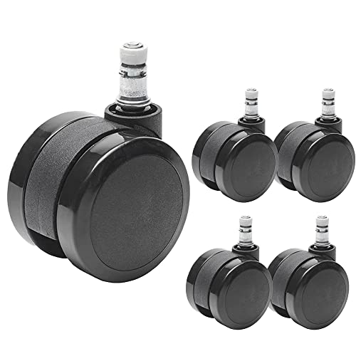 Office Chair Wheels Brozigo Chair Wheels Replacement 5-Pack, Design For Office Furniture Casters Heavy Duty Replacement, 2 Inch Black,Fit For 99% #TOP3