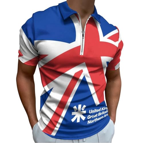 Polo de golf Union Jack homme idéal pour vos weekends décontractés et sorties casual sport