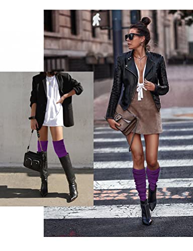 Image of v28 Women's Neon Knit Leg Warmer for 80s Party Dance Sports Yoga
