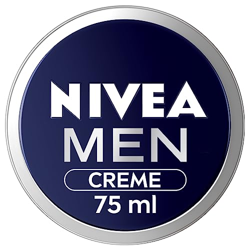NIVEA Men Creme (75ml), Intensive Everyday Moisturising Cream for Whole Body, Fast-Absorbing Face, Body and Hand Cream, with Vitamin E and Aloe Vera Formula